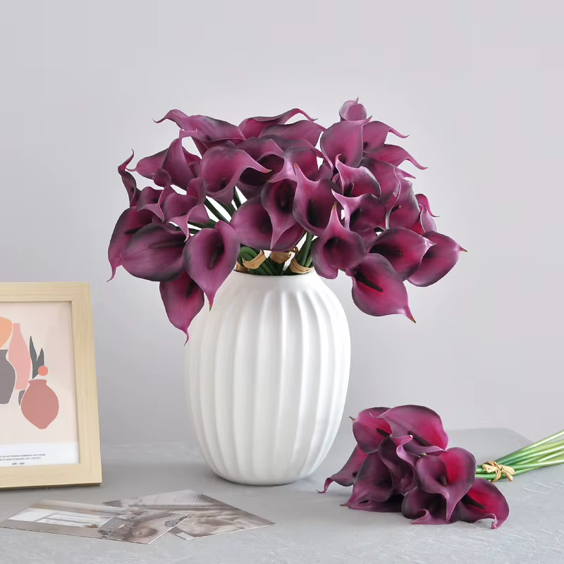 Fleur Artificielle de Lys Calla de 35cm