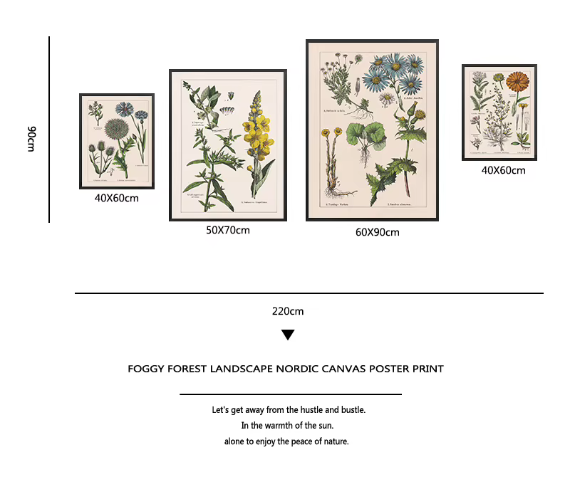 Affiches et impressions d'herbes botArabes vintage