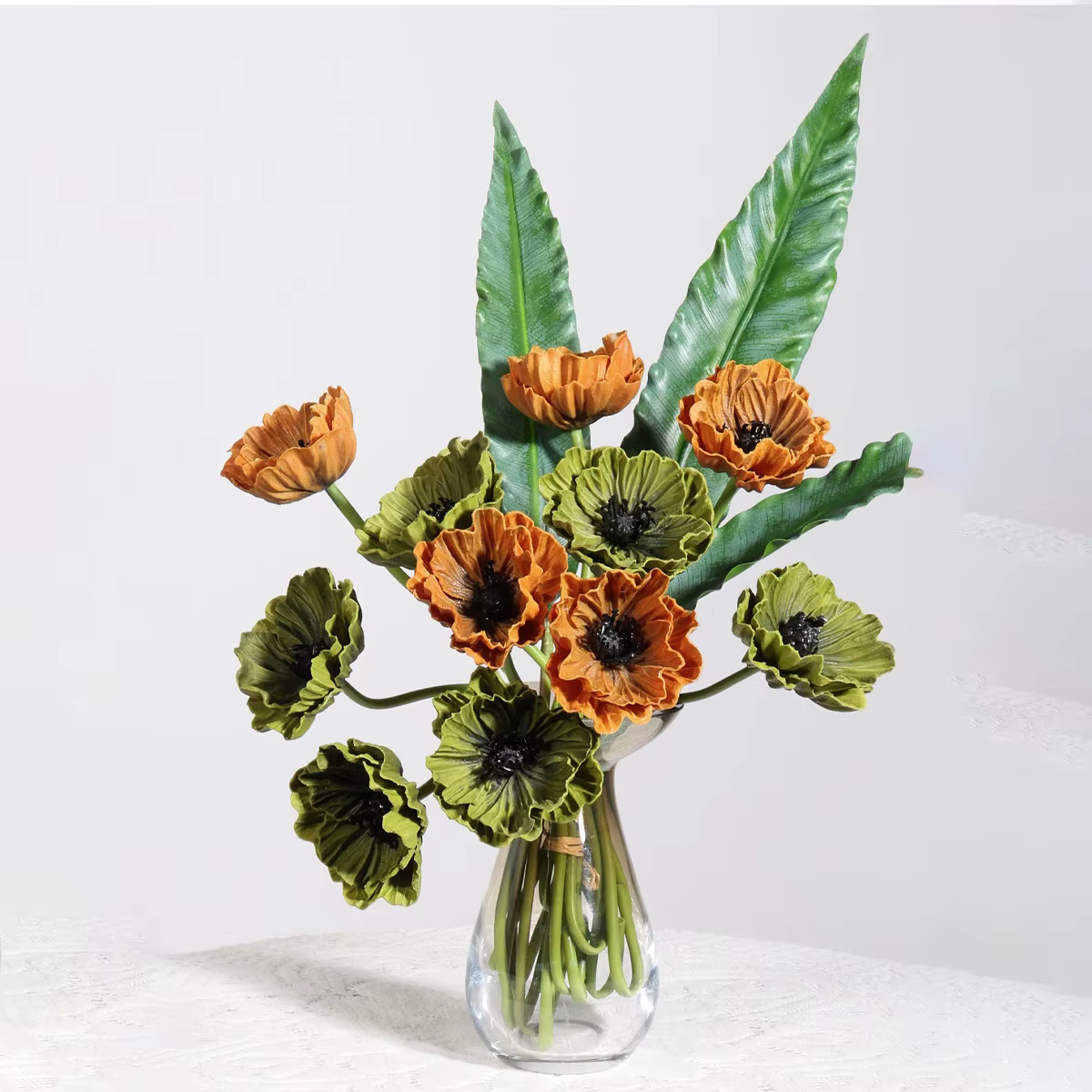 Bouquet de coquelicots artificiels en PU
