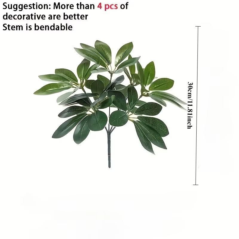Plante artificielle | Feuilles artificielles avec tige