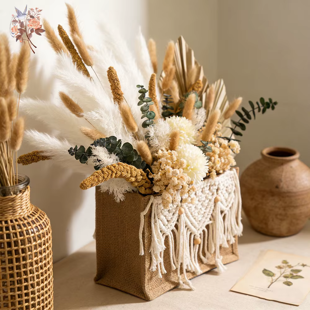 Ensembles de bouquets de fleurs séchées artificielles