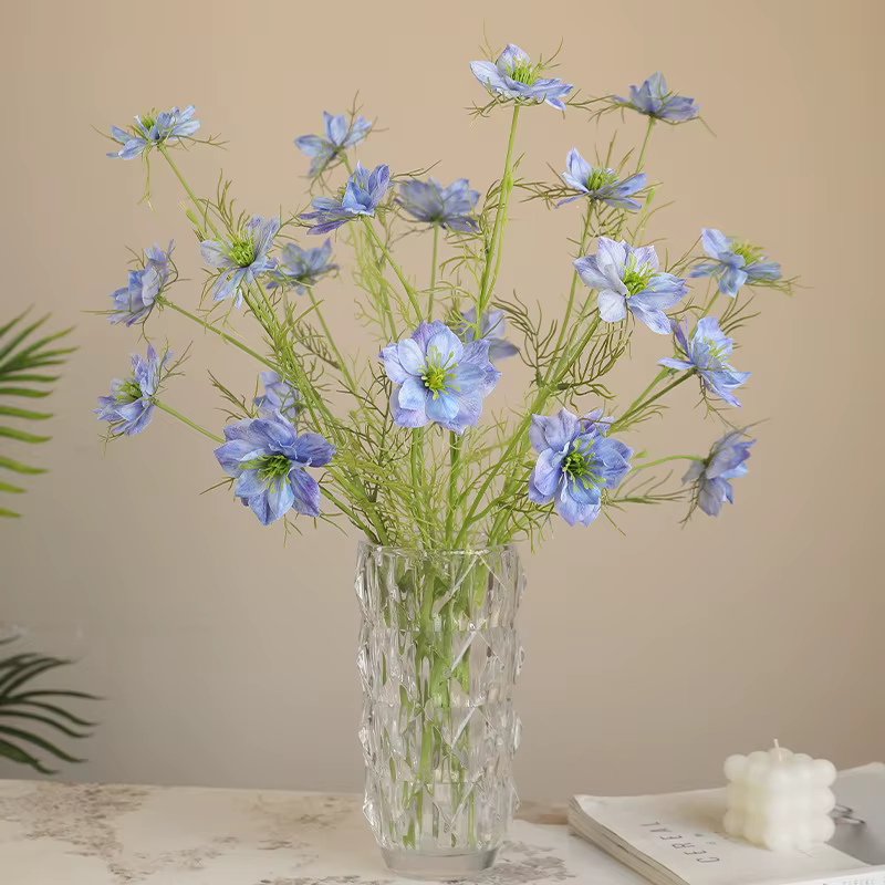 77CM artificielle herbe noire Gesang fleur mariage maison décoration douce