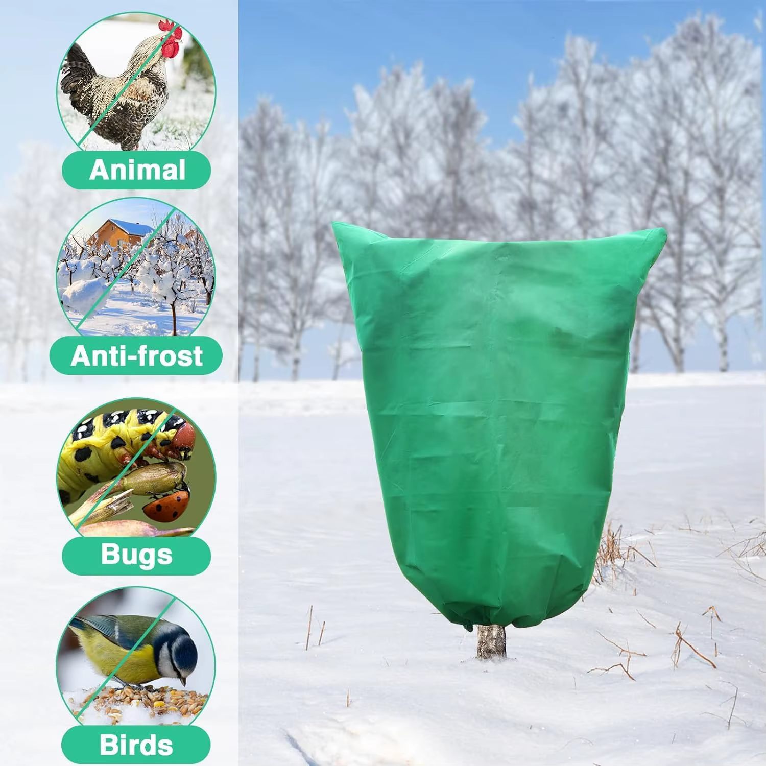 Sac de Protection d'hiver contre le gel pour couverture de plantes