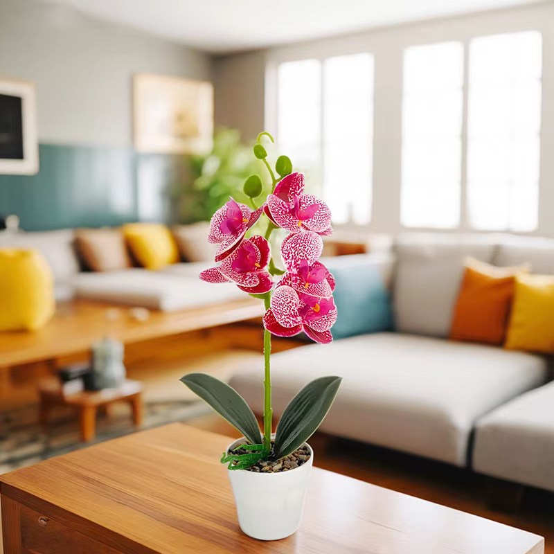 Plante en pot d'orchidée artificielle