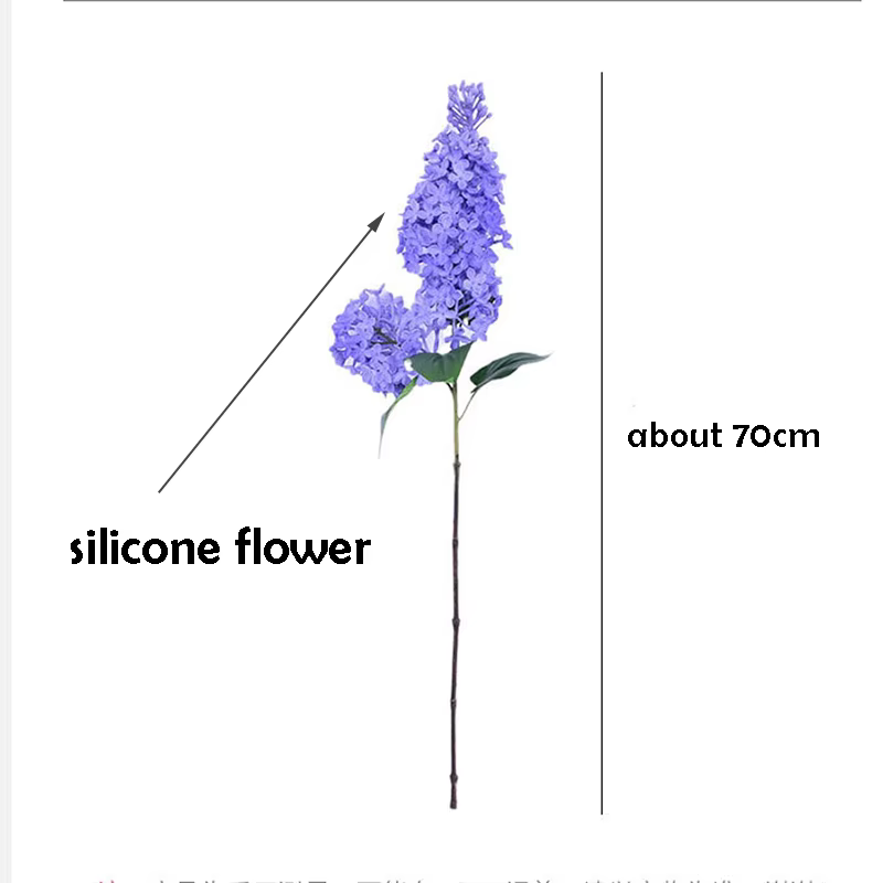 Fleur lilas artificielle en Silicone