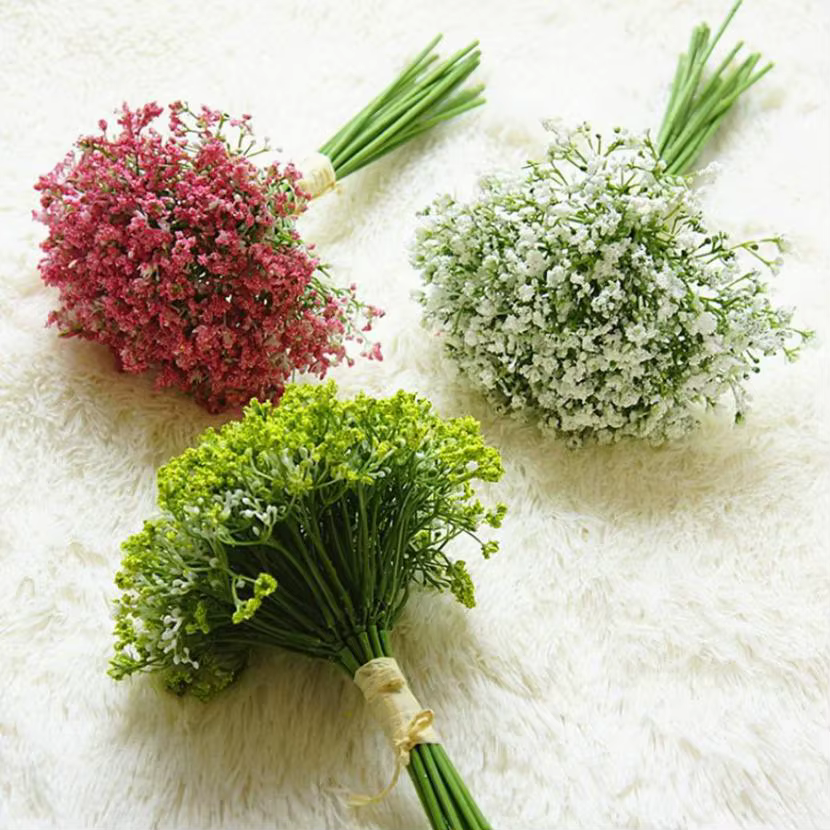 Gypsophila fleurs artificielles saint valentin mariage accessoires de mariée décor à la maison salle à manger intérieur extérieur bonsaï bricolage cadeaux de Festival
