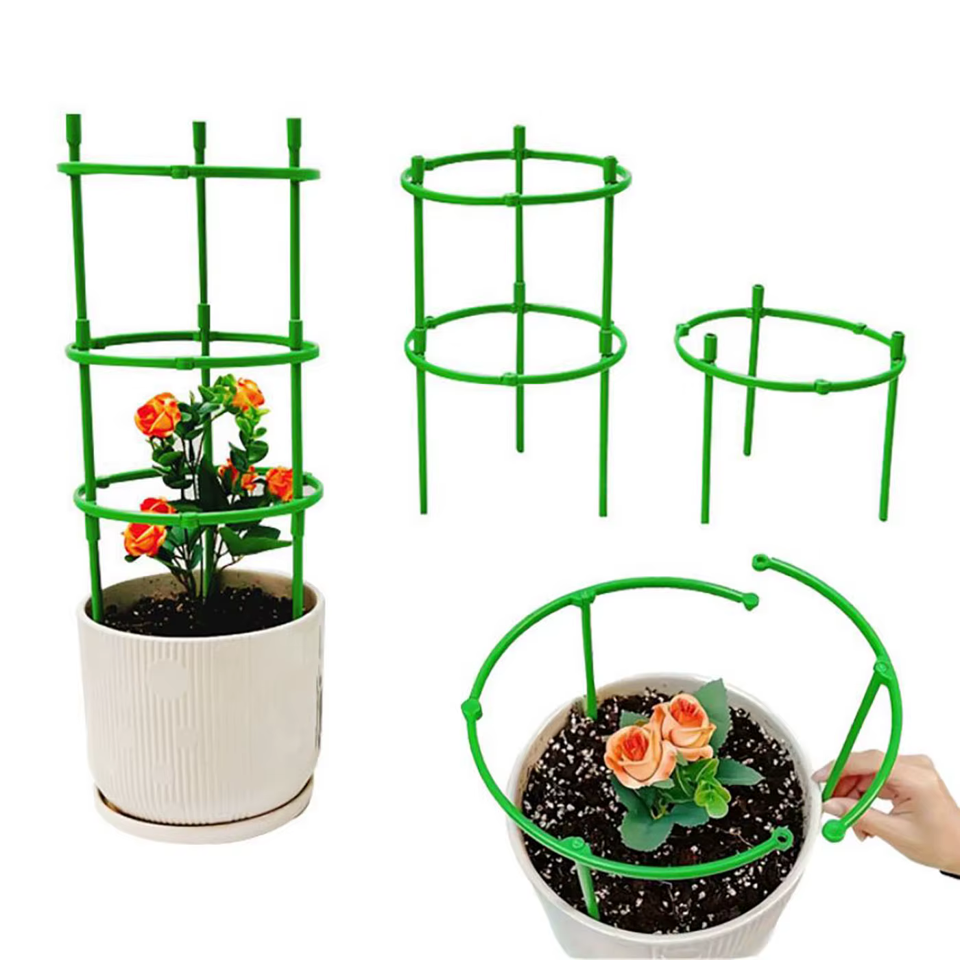 18 pièces/ensemble 6 couches Support de plante piquets