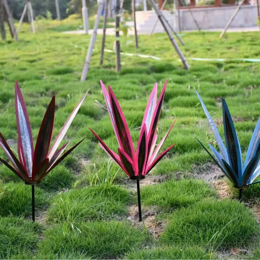 Sculpture paysagère en métal Agave Artificielle Tequila