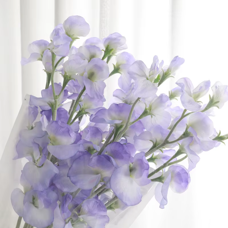 Fleurs artificielles de fleur de pois de Simulation