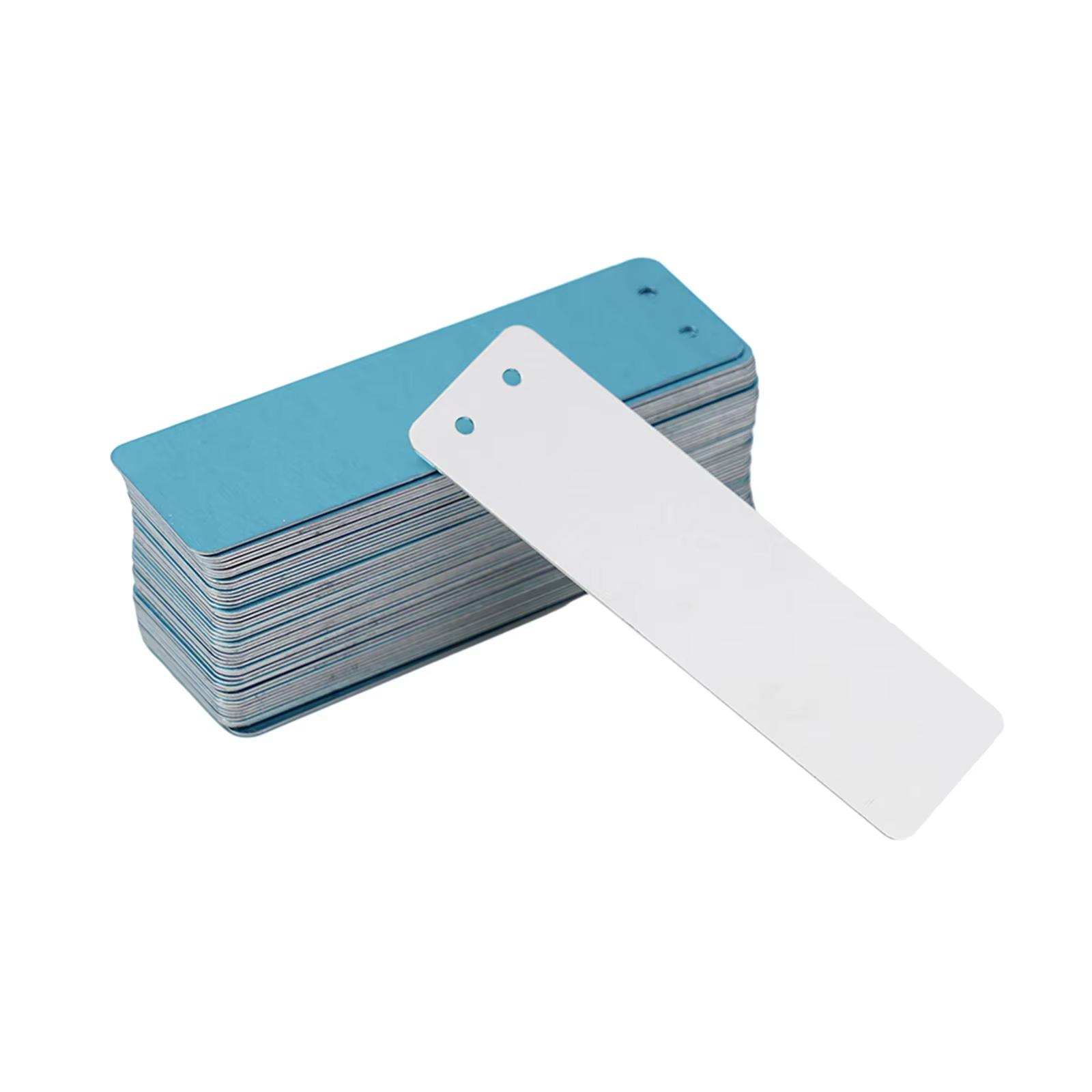 Étiquette d'identification d'arbre en métal double face en aluminium