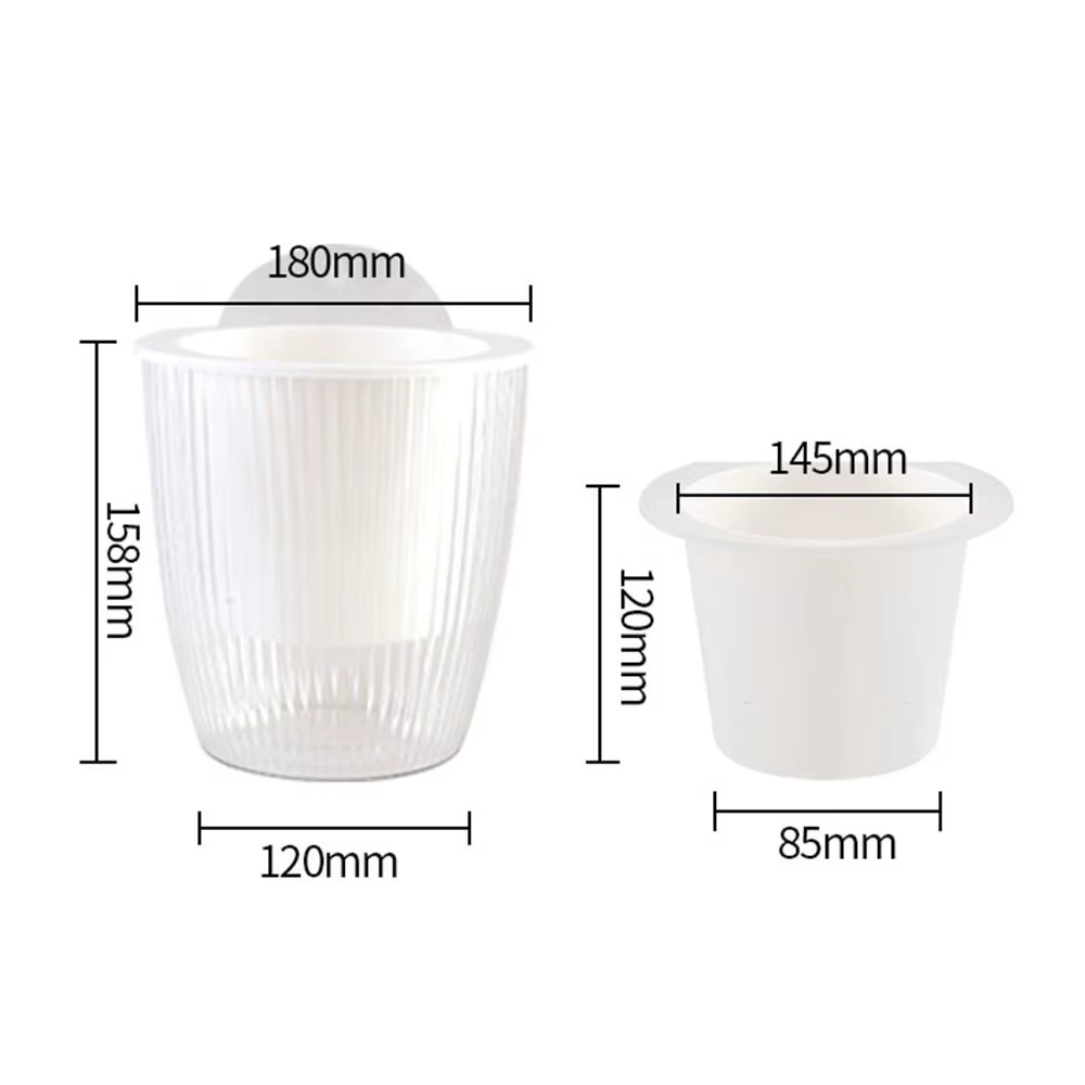 Pot de fleur à arrosage automatique avec trou de Drainage