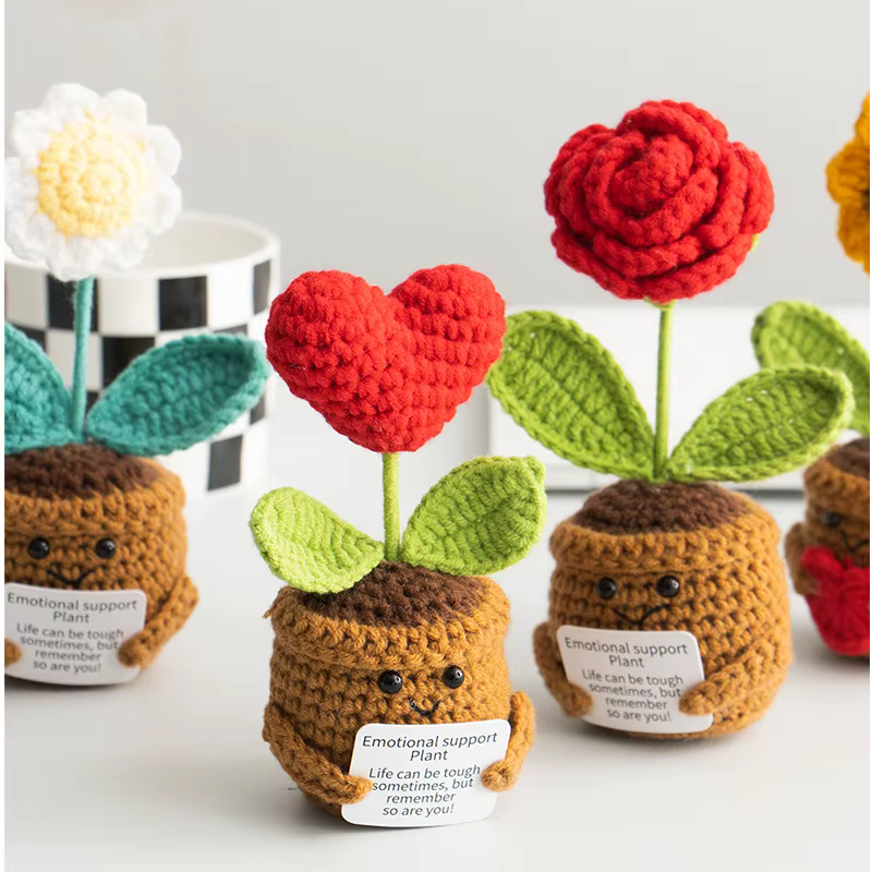Fleur au Crochet, support émotionnel positif et amusant