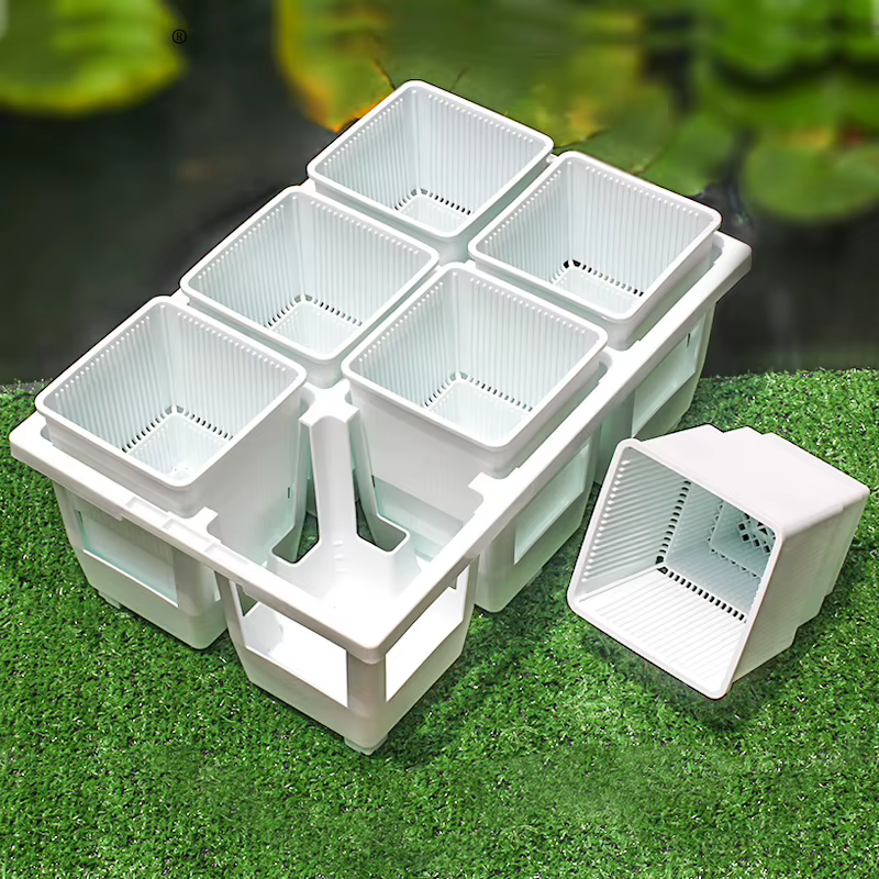 Meshpot taille haute Pot carré en plastique