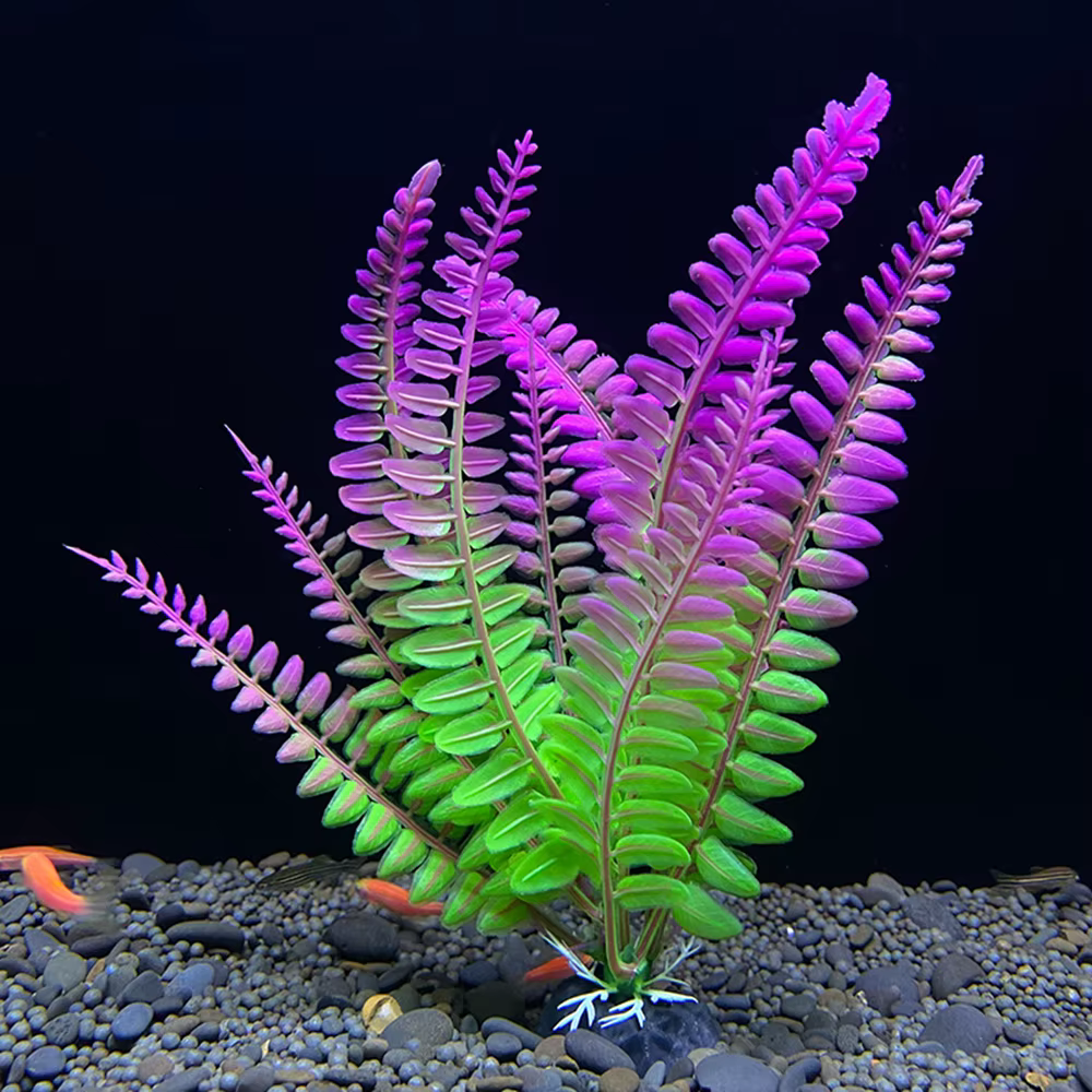 Plantes aquatiques simulées en plastique pour l'aménagement paysager des aquariums