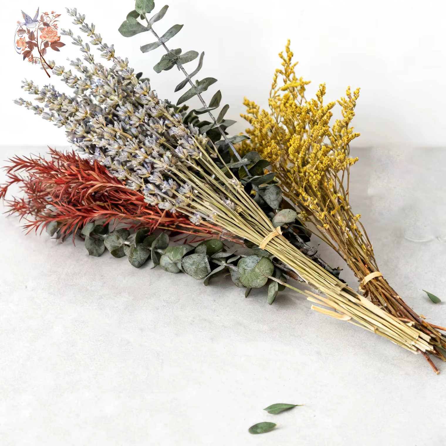 Bouquet de fleurs séchées fait main