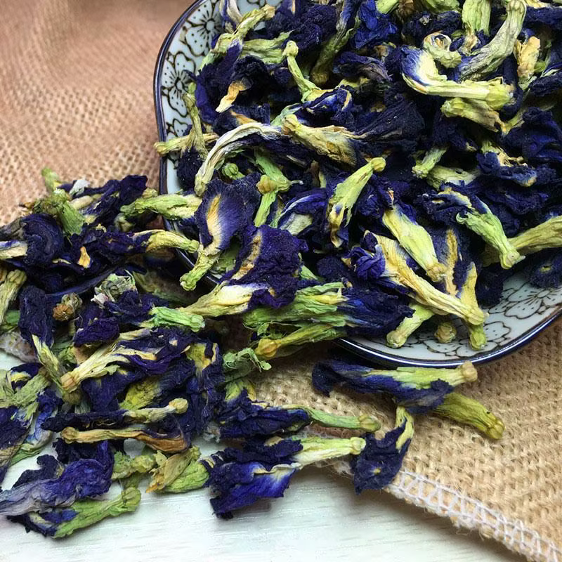 Fleur de pois papillon bleue naturelle séchée de haute qualité pour savon, bougie, matériaux de teinture expérimentale et pigments