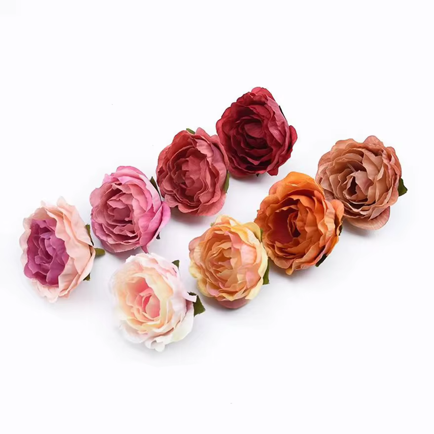 Fleurs artificielles multicolores
