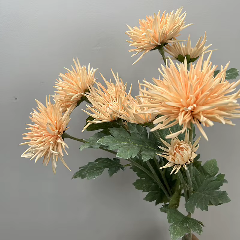 Crabe Griffe Chrysanthème Fleurs Artificielles