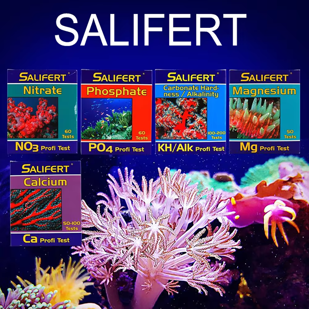 Salifert Kit de test Ca calcium KH Mg Nitrite NO3 Nitrate PH PO4 Sr Potassium