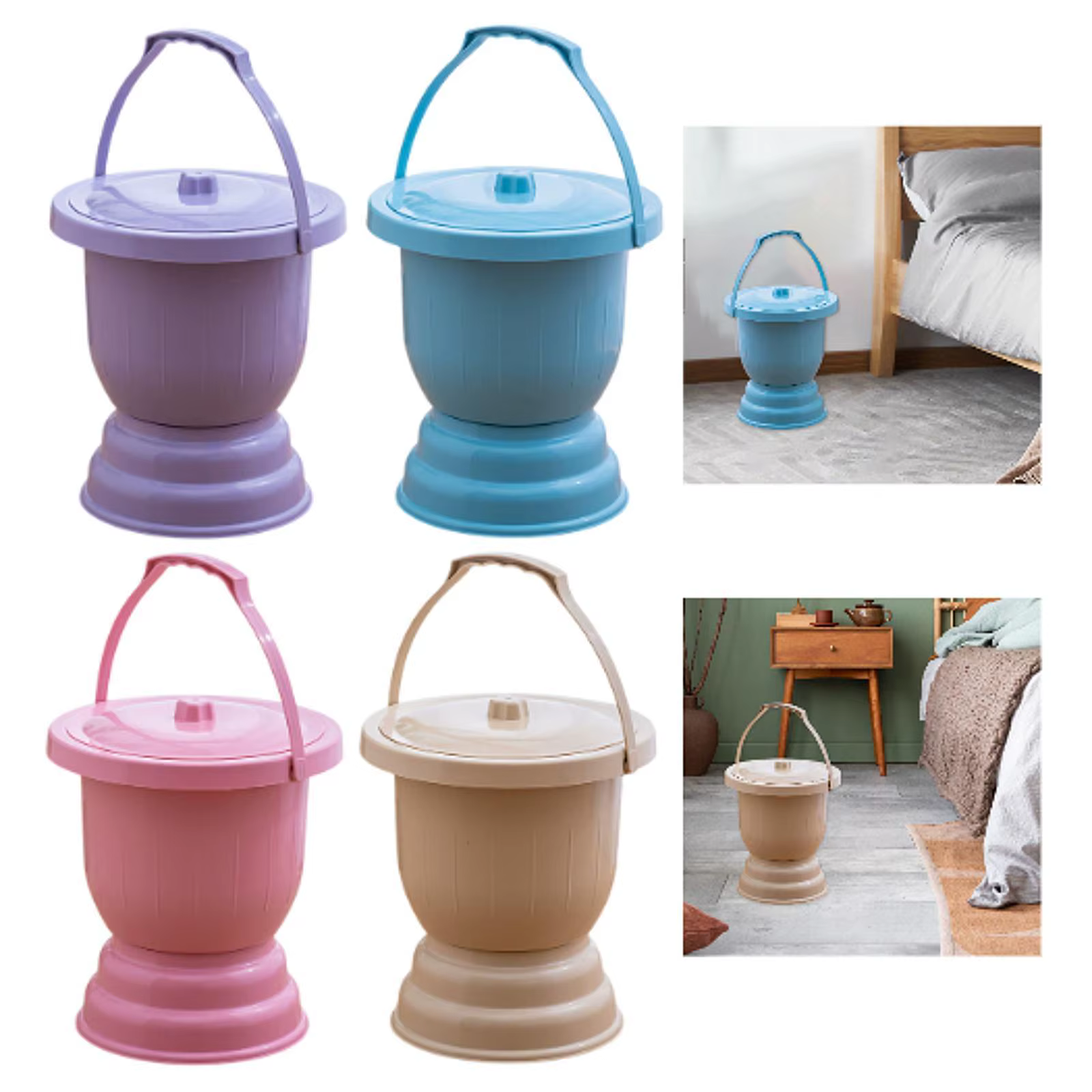 Urinoir, pot de nuit, récipient à urine, bouteille d'urine, pot de toilette, seau à urine pour la maison, les voyages, la voiture, le camping, les enfants et les adultes