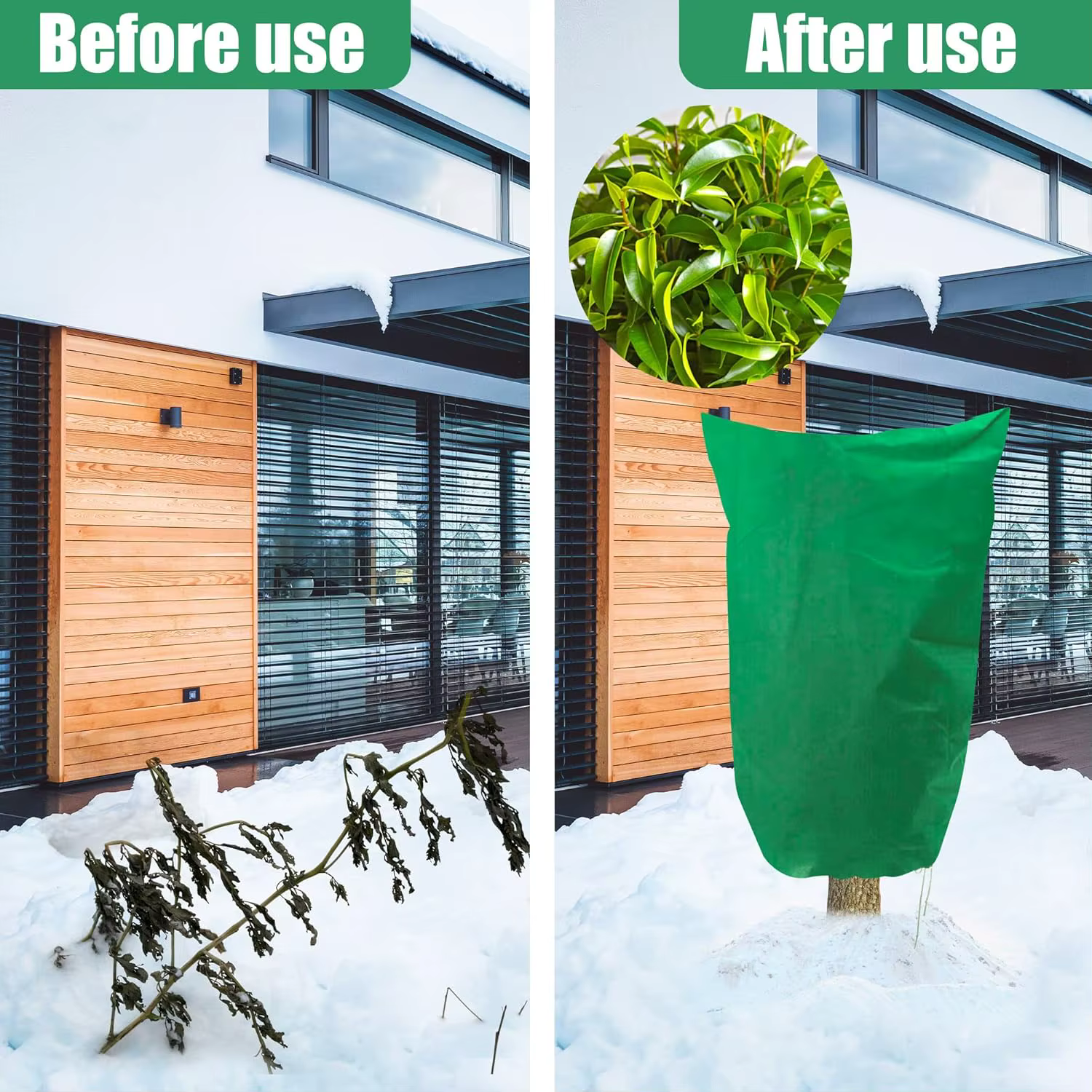 Housse de protection pour plantes d'hiver