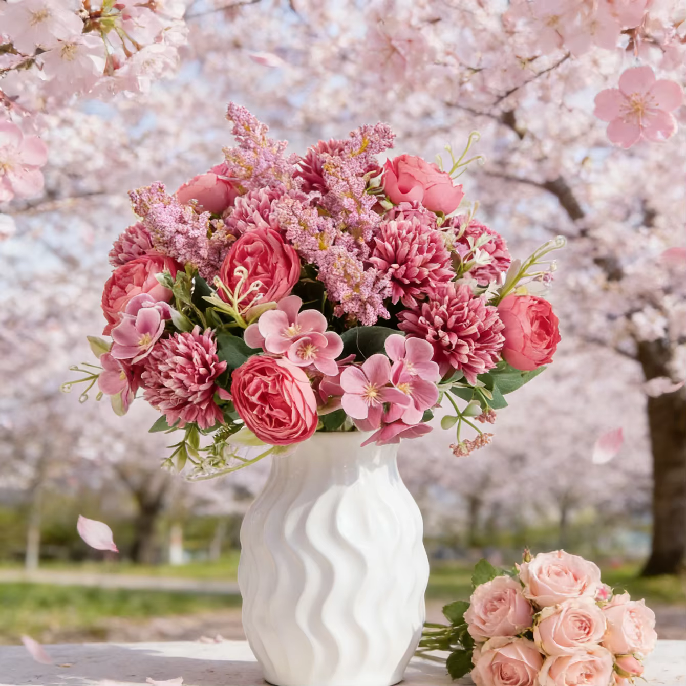 Fleurs artificielles pour la décoration de festivals