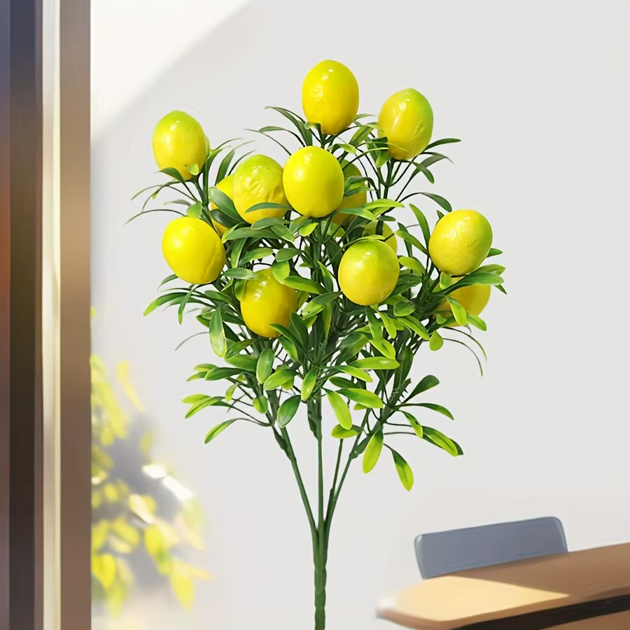 Branche de citron artificielle très réaliste