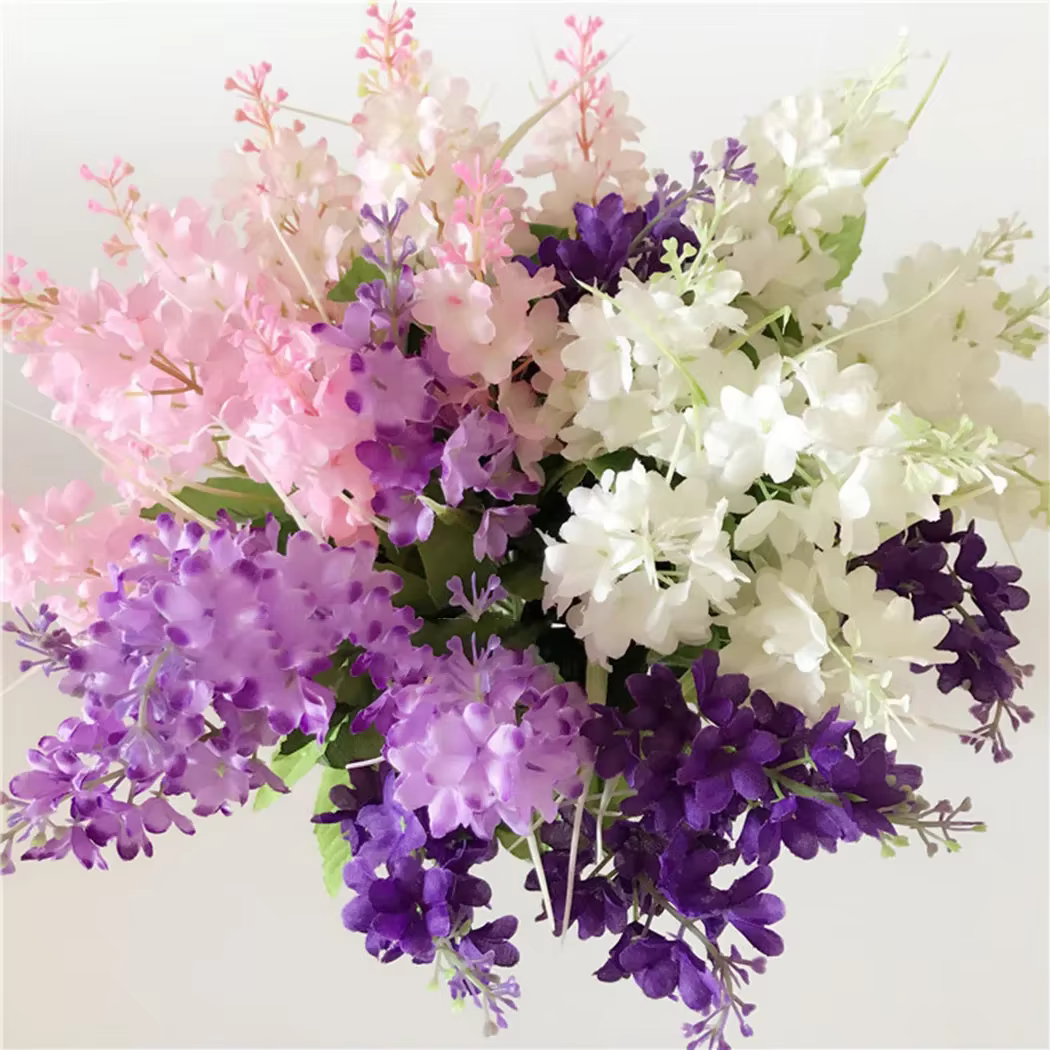 Fleur artificielle en jacinthe à 5 têtes