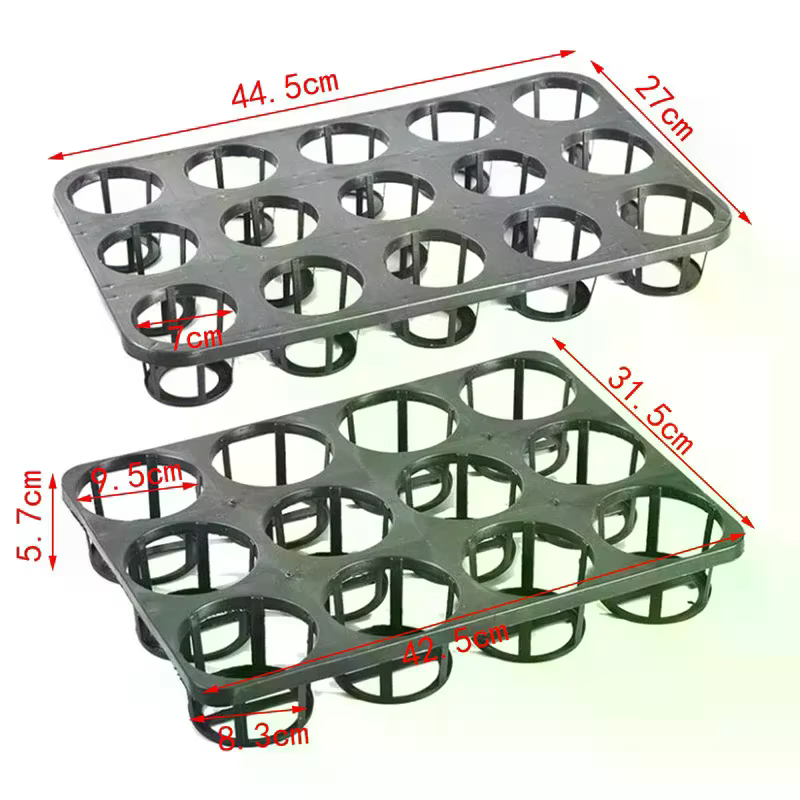 Pots de pépinière en plastique