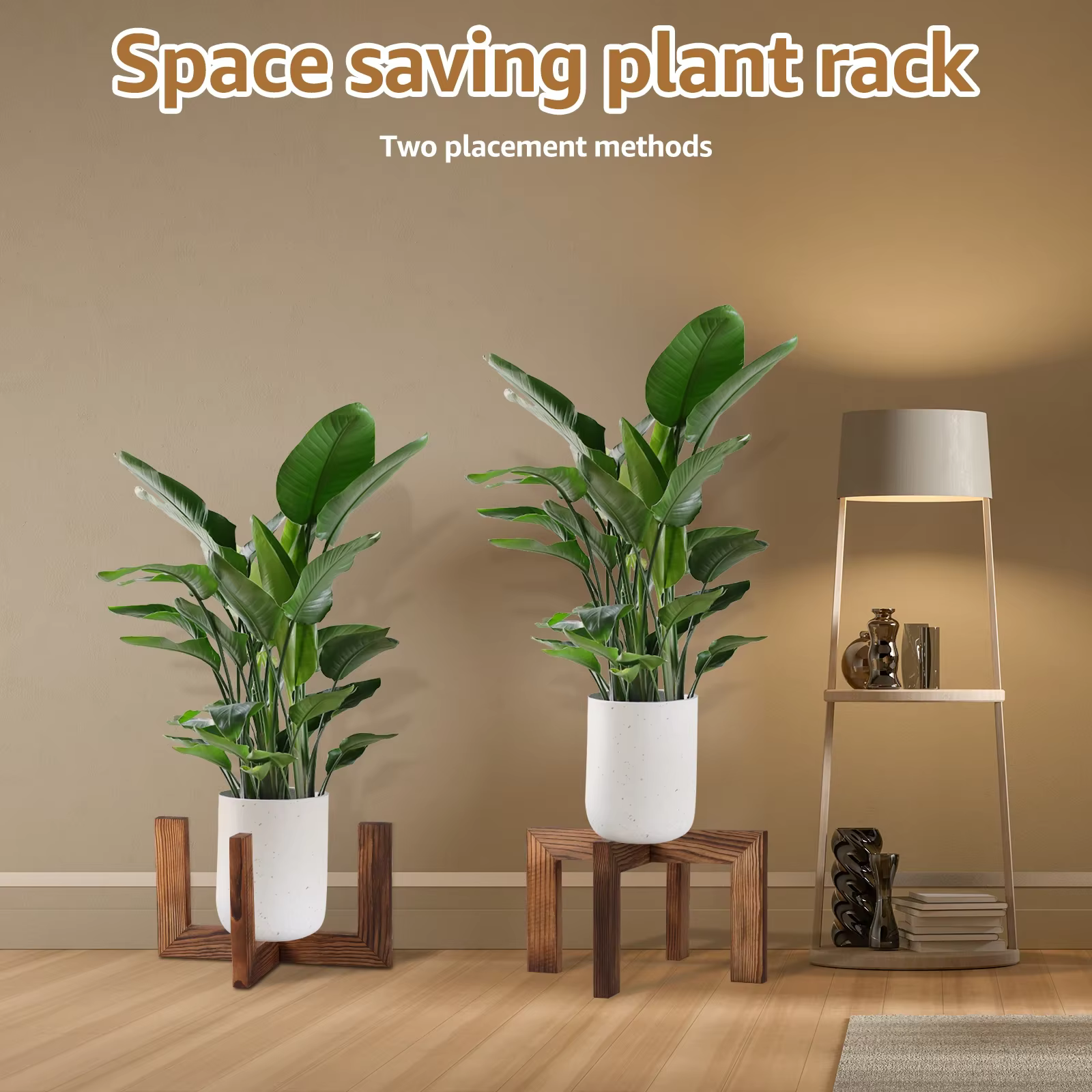 Support pour plantes en bois