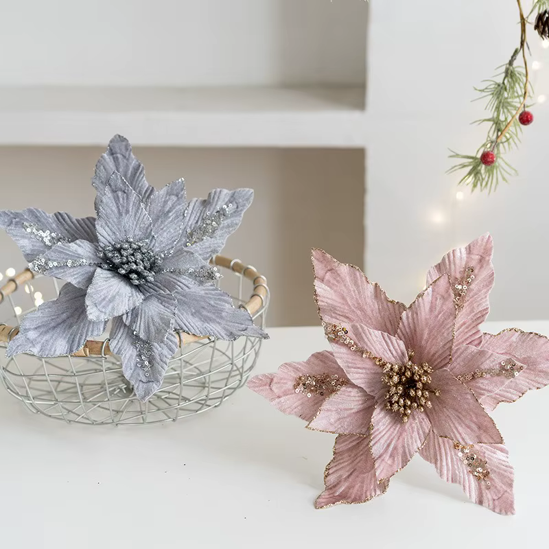 Fleur de Noël artificielle de haute qualité
