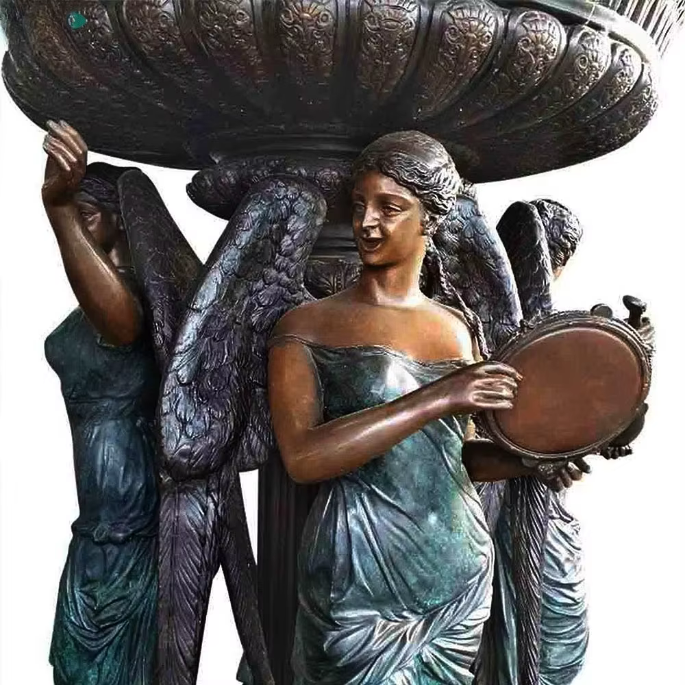 Pot de fleur en métal Bronze
