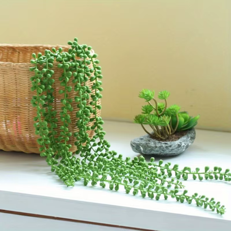 1pc plante artificielle amant larmes fausse fleur rotin