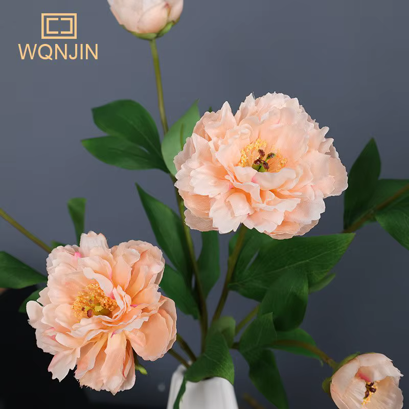 Bouquet de fleurs artificielles pivoines