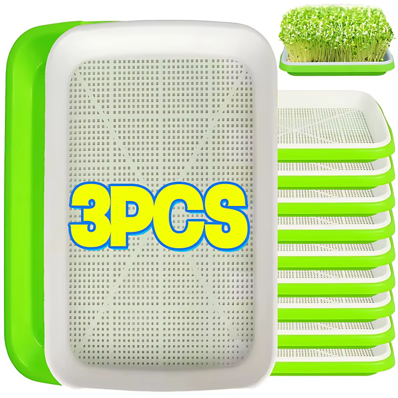 Plateau de Germination Pot de graines de plantes jardin Double couche Arc système de culture hydroponique sans sol Pots de semis accessoires de jardinage