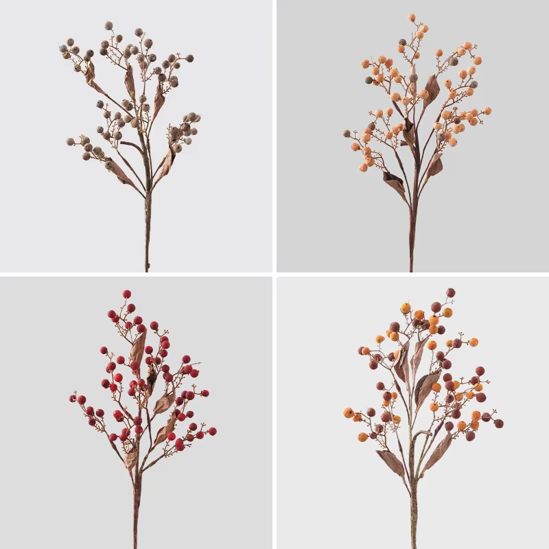 Bouquet de fruits de houx d'automne 40CM