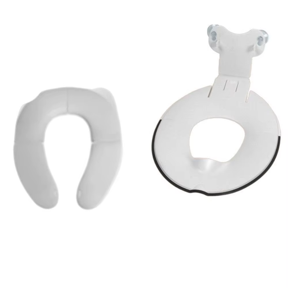 Siège de toilette pliable pour enfants, siège de pot rabattable et assis, se fixe aux toilettes en toute sécurité, design peu encombrant pour la plupart des toilettes
