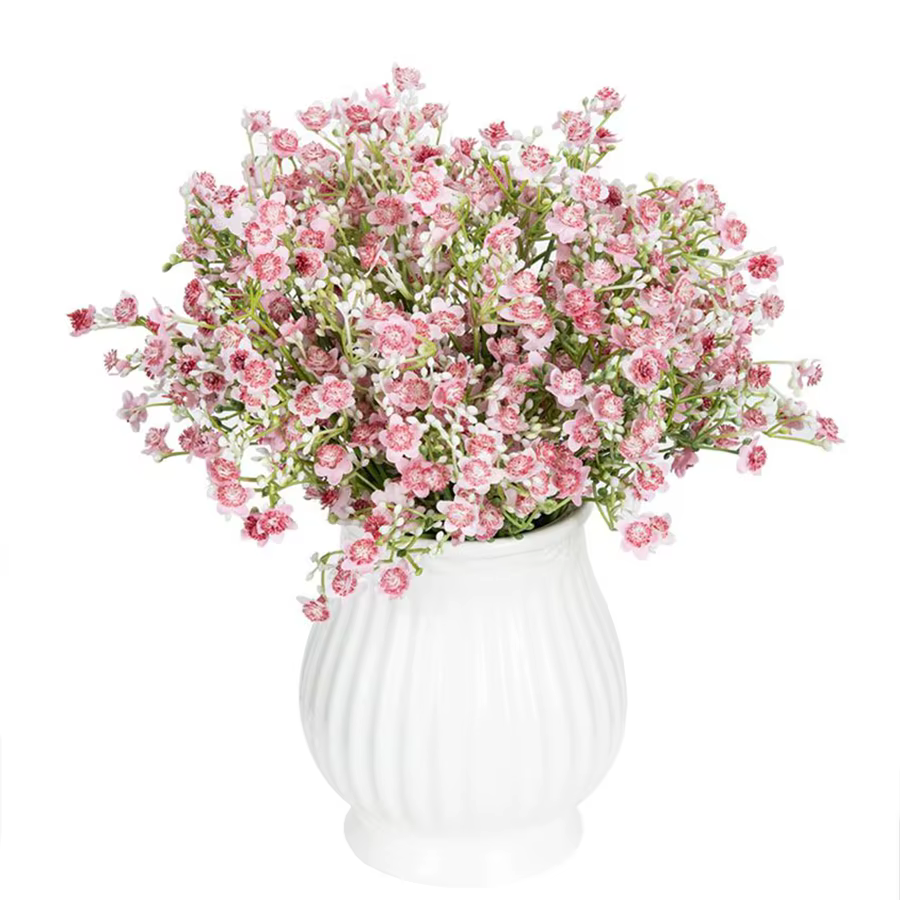 Fleur artificielle gypsophile Festival fête mariage mariée Bouquet extérieur jardin guirlande maison Vase Table à la main bricolage cadeau décor