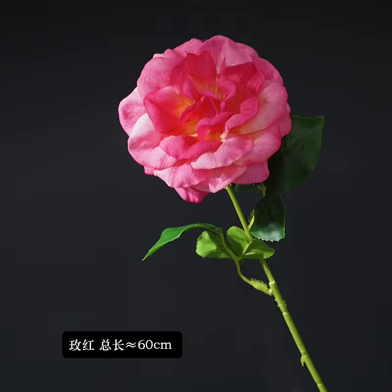 Lot de 5 roses artificielles haut de gamme
