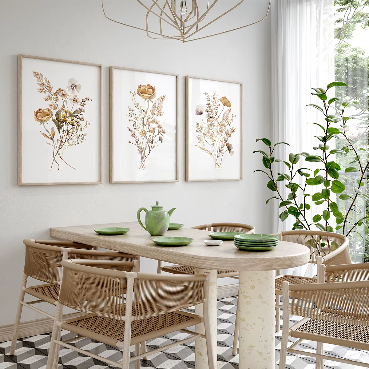 Ensemble d'affiches Boho