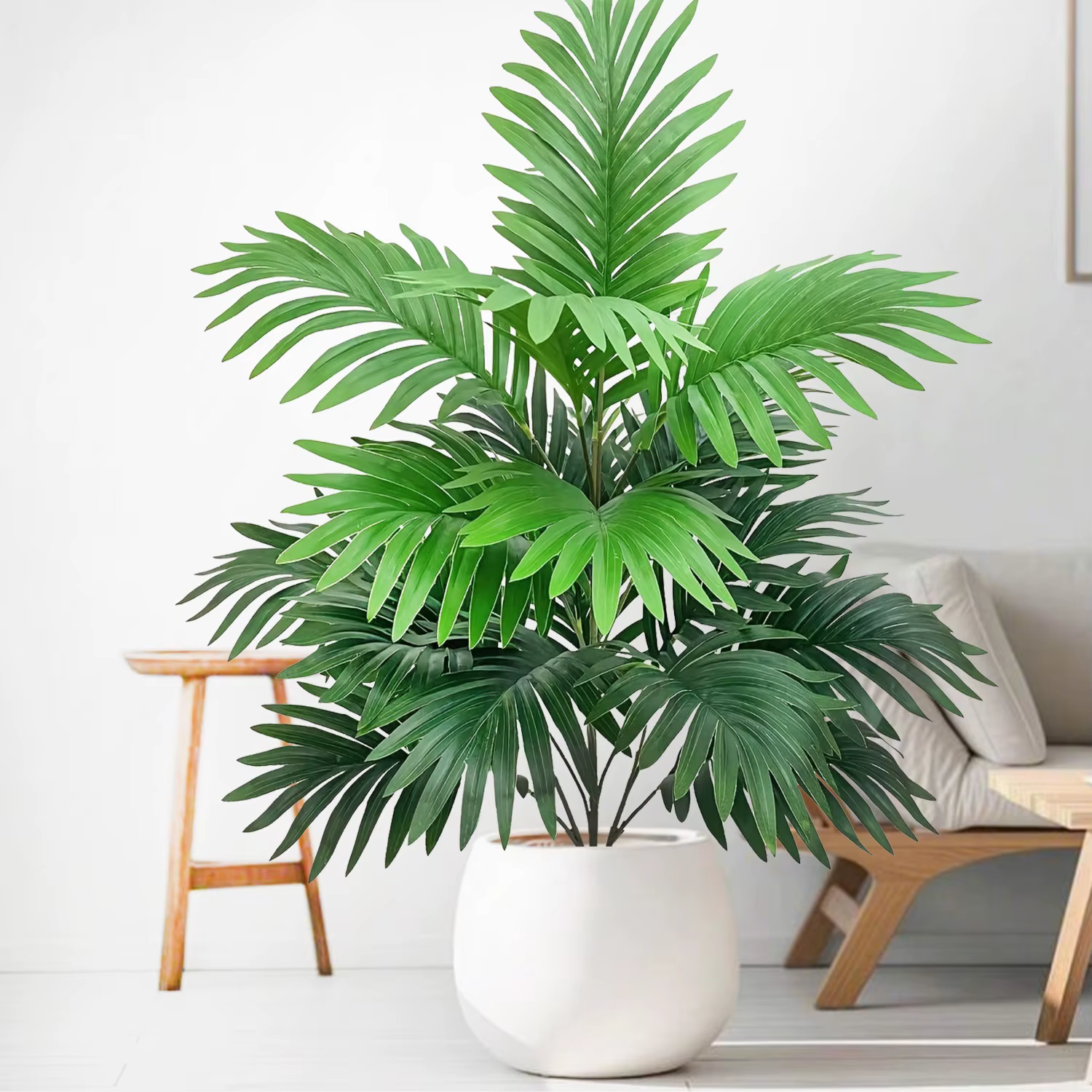 Palmier artificiel - grande plante tropicale artificielle adaptée à la décoration intérieure et extérieure sans pot