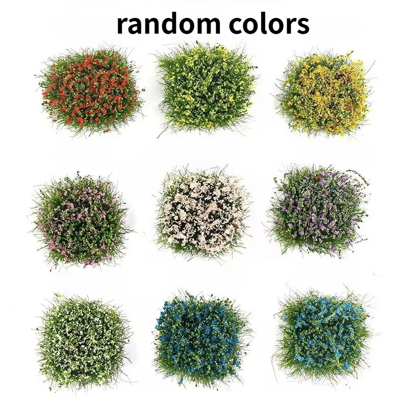 Lot de 8 modèles de grappes de fleurs artificielles de couleur aléatoire pour table de sable