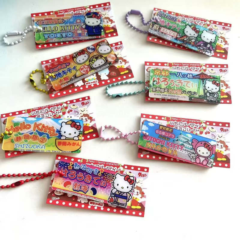 Porte-clés pendentif en acrylique Hello Kitty, motif dessin animé mignon, décoration tendance, produits populaires, cadeaux de festival, articles pour femmes, vente en gros