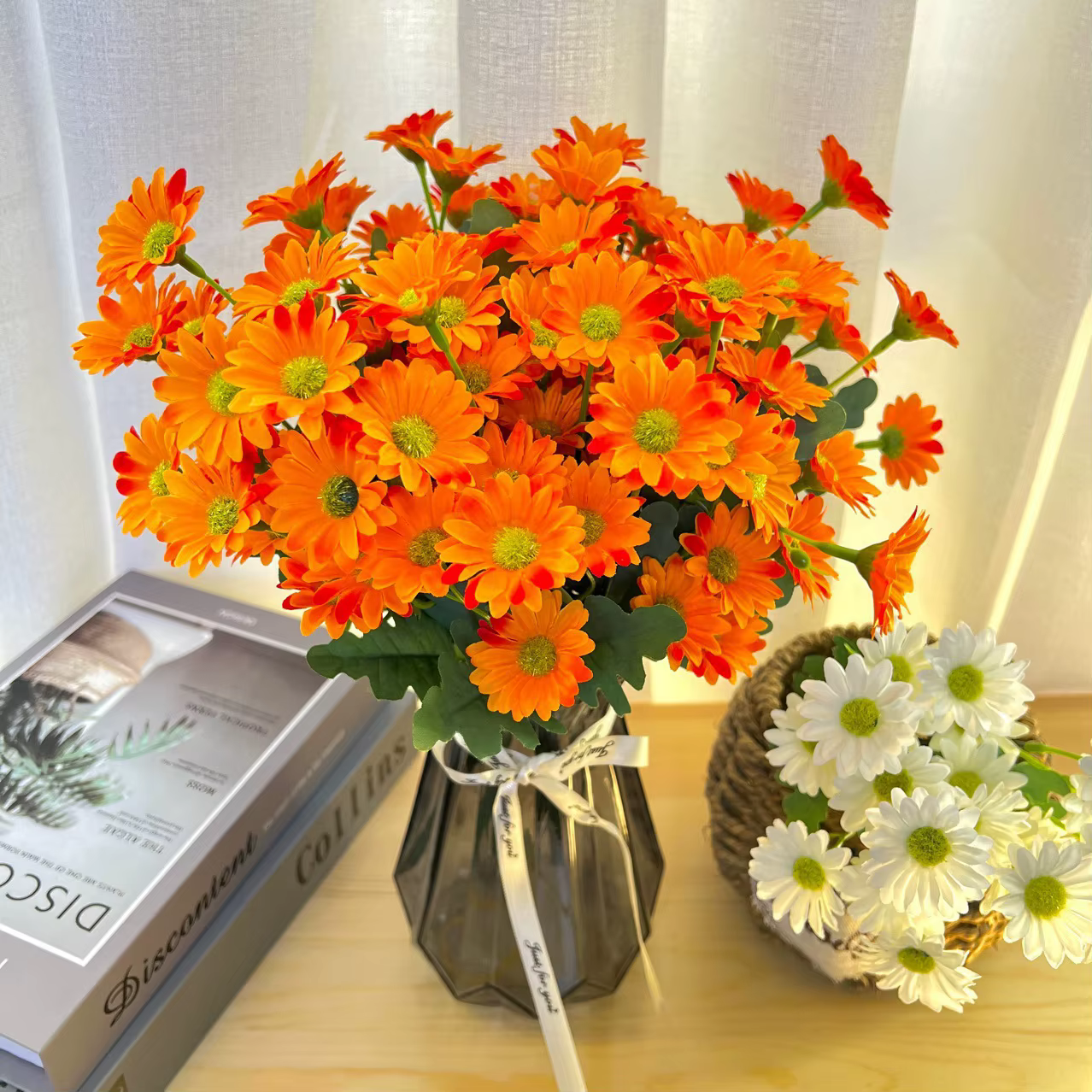 21 têtes de tournesols petites pâquerettes Bouquets de camomille matériaux de décoration de mariage