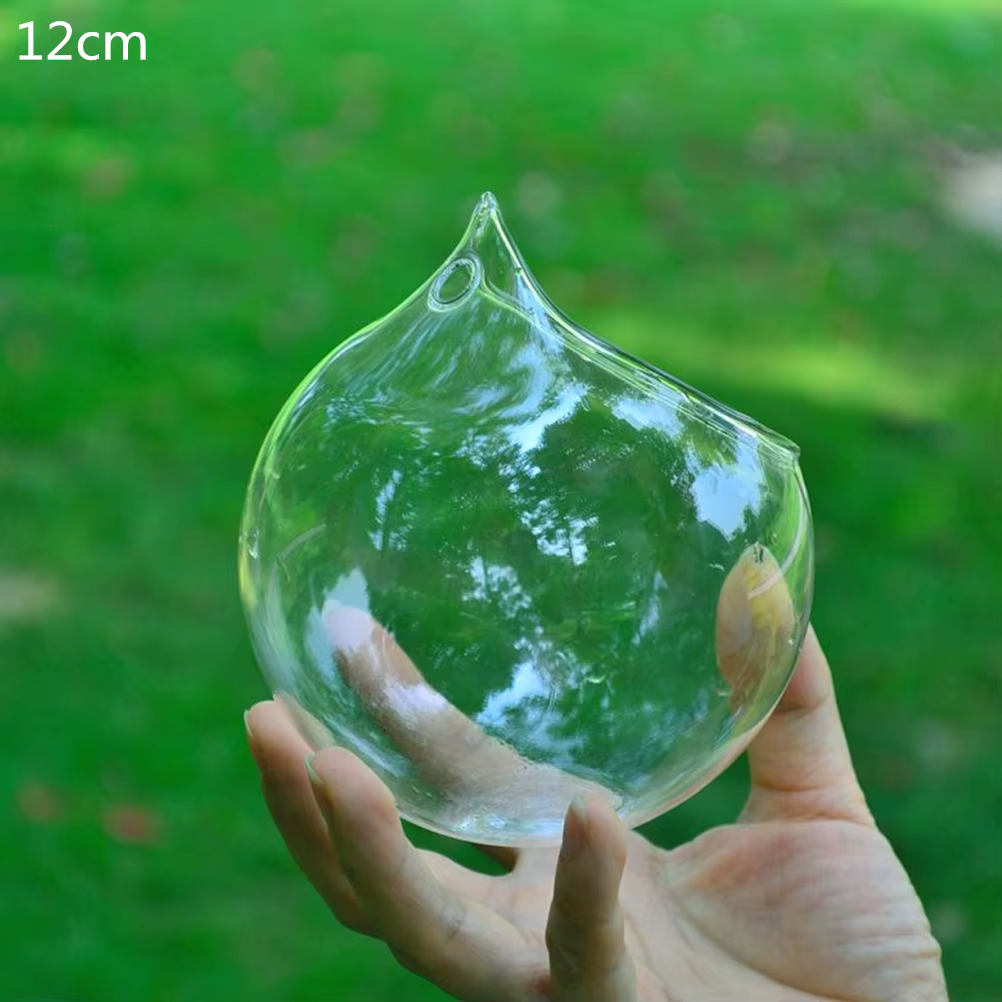 Boule suspendue créative en verre transparent