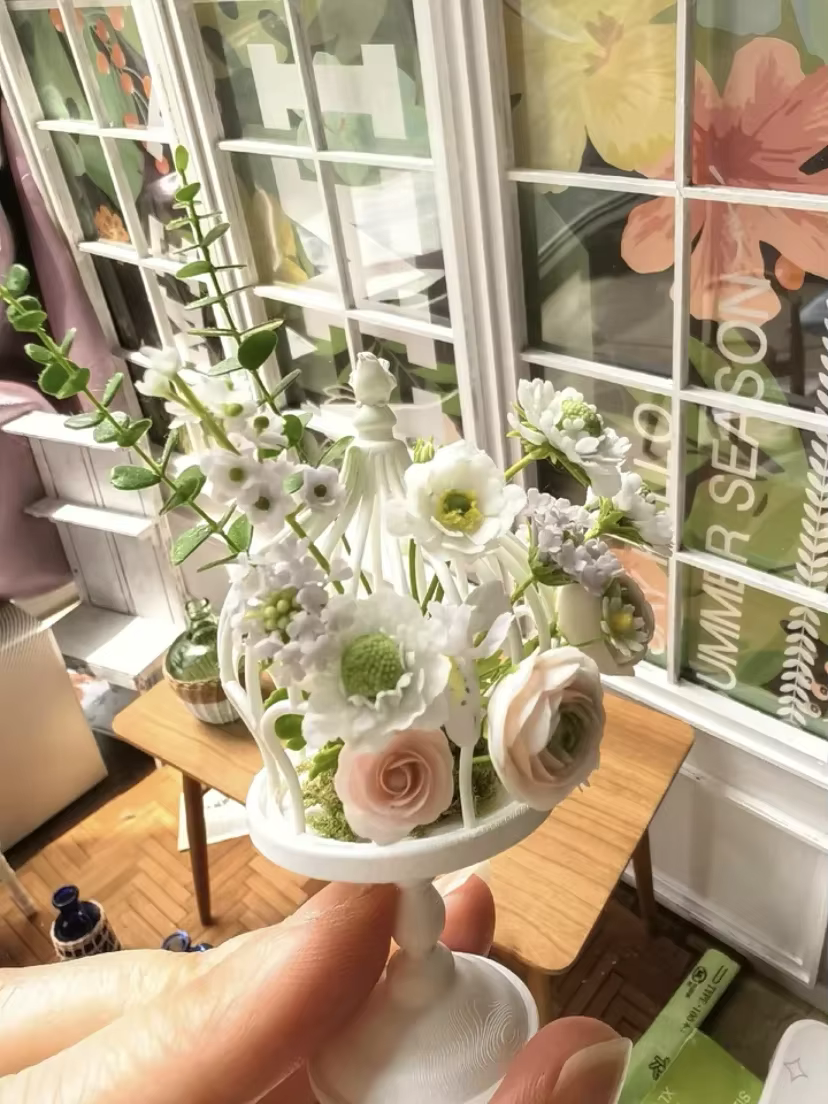 Simulation de fleurs miniatures