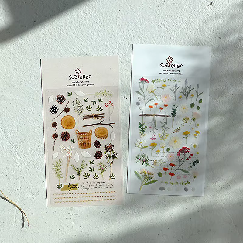 Suatelier – autocollants de plantes esthétiques