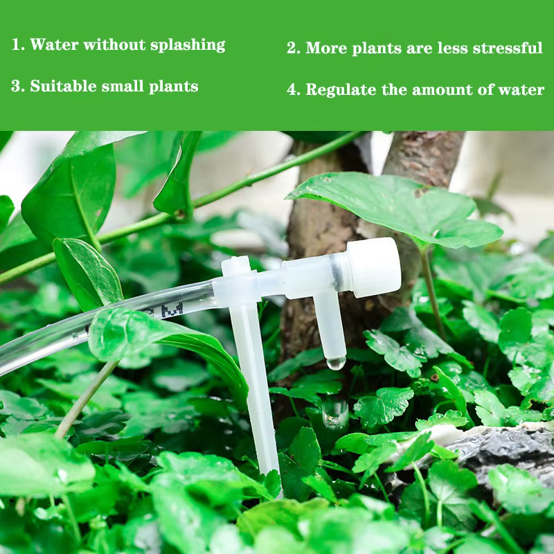Kit d'irrigation goutte-à-goutte de jardin avec valve de régulation