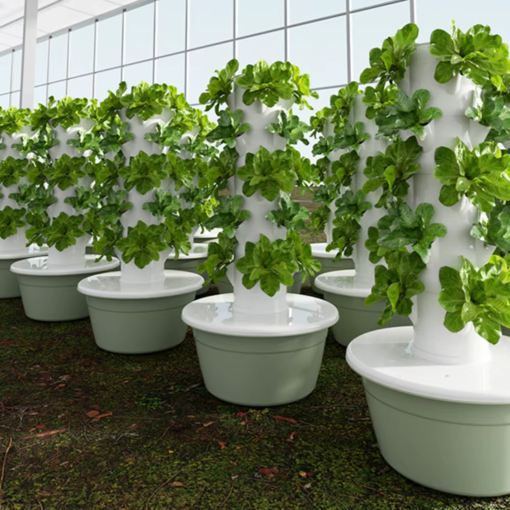Système de culture hydroponique – Tour aéroponique verticale pour plantes d'intérieur