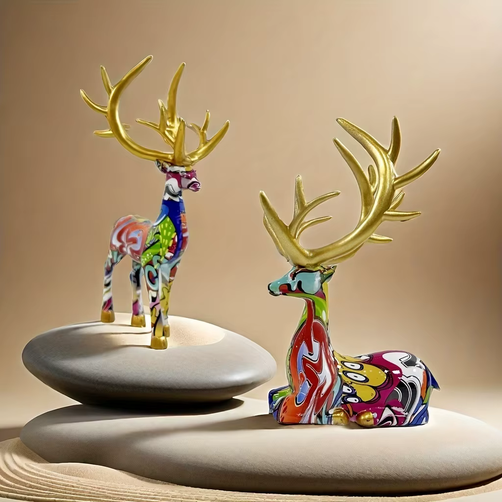 Décorations de table en résine à motifs de dessins animés